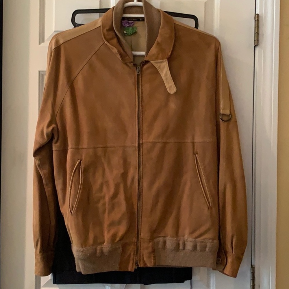 Bally suede leather jacket